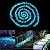 UNIME Glow in The Dark Garden Pebbles Stones Rocks for Yard and Walkways Decor, DIY Decorative Luminous Stones in Blue (200 PCS)