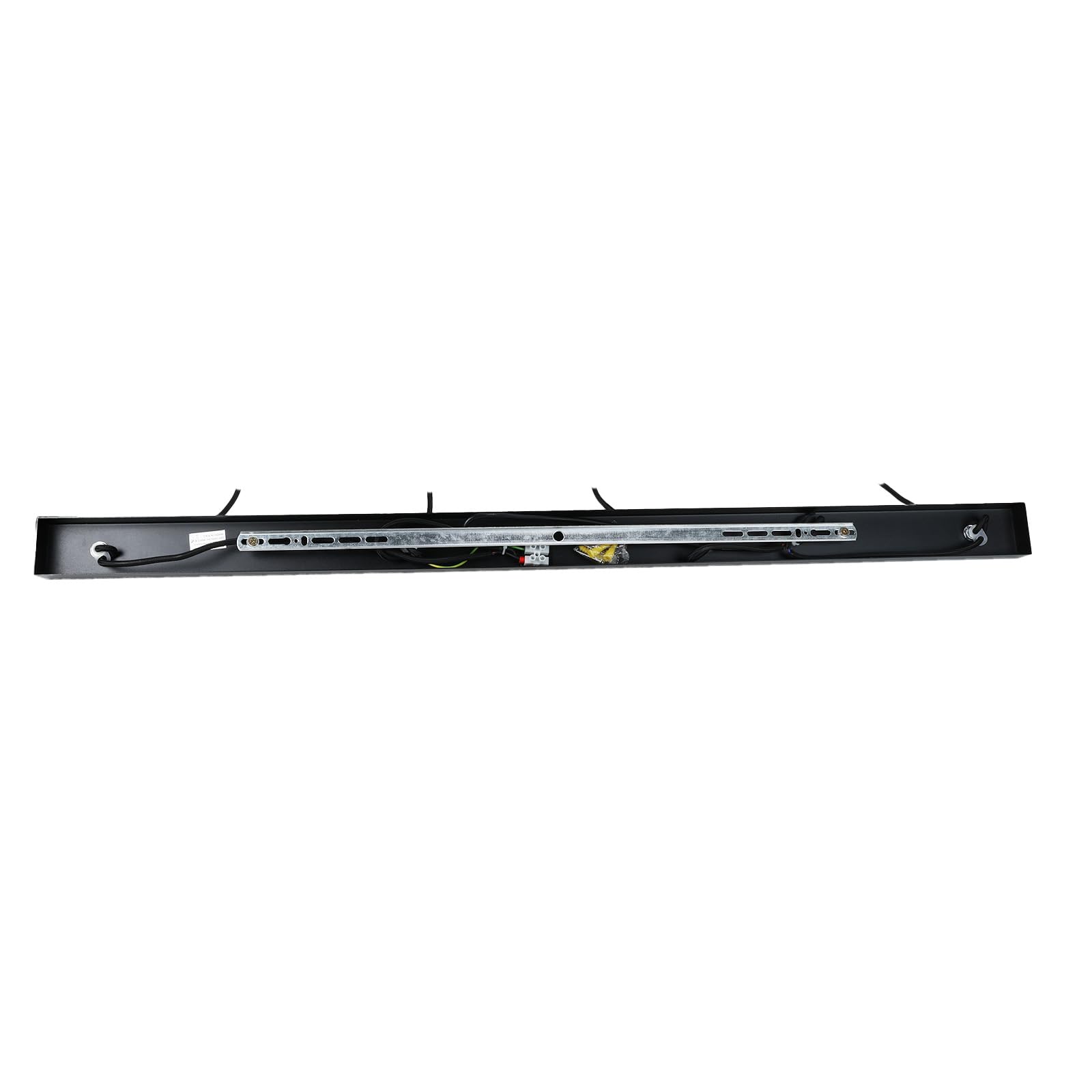 Alpinaluz Lámpara Colgante Lineal Negra de 4 Luces con Tubos de Aluminio de 30 cm y Cable Textil Ajustable, Estilo Moderno y Minimalista para Cocina o Comedor, Portalámparas GU10, Barra de 100 cm
