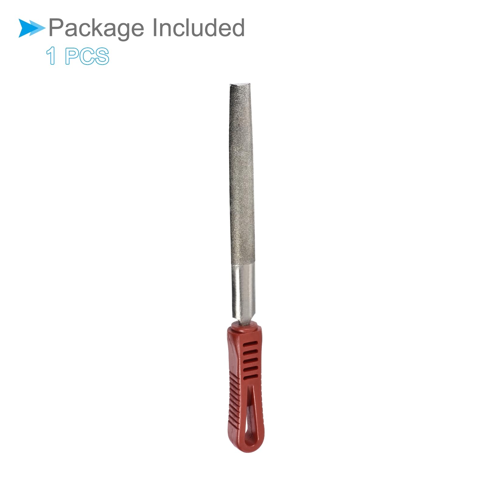 Lima Diamantata, Lunghezza Lima 6", Lunghezza Totale 10", Lima Diamantata Mezza Tonda - (Applicazioni: per Modelli di Smerigliatura)