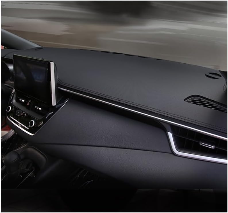 Miniatura 6 de 1 unids nueva cubierta de cuero negro tablero de coche cubierta antideslizante estera para Jaguar XF 2008 2009 2010 2011 2012 2013 2014 2015