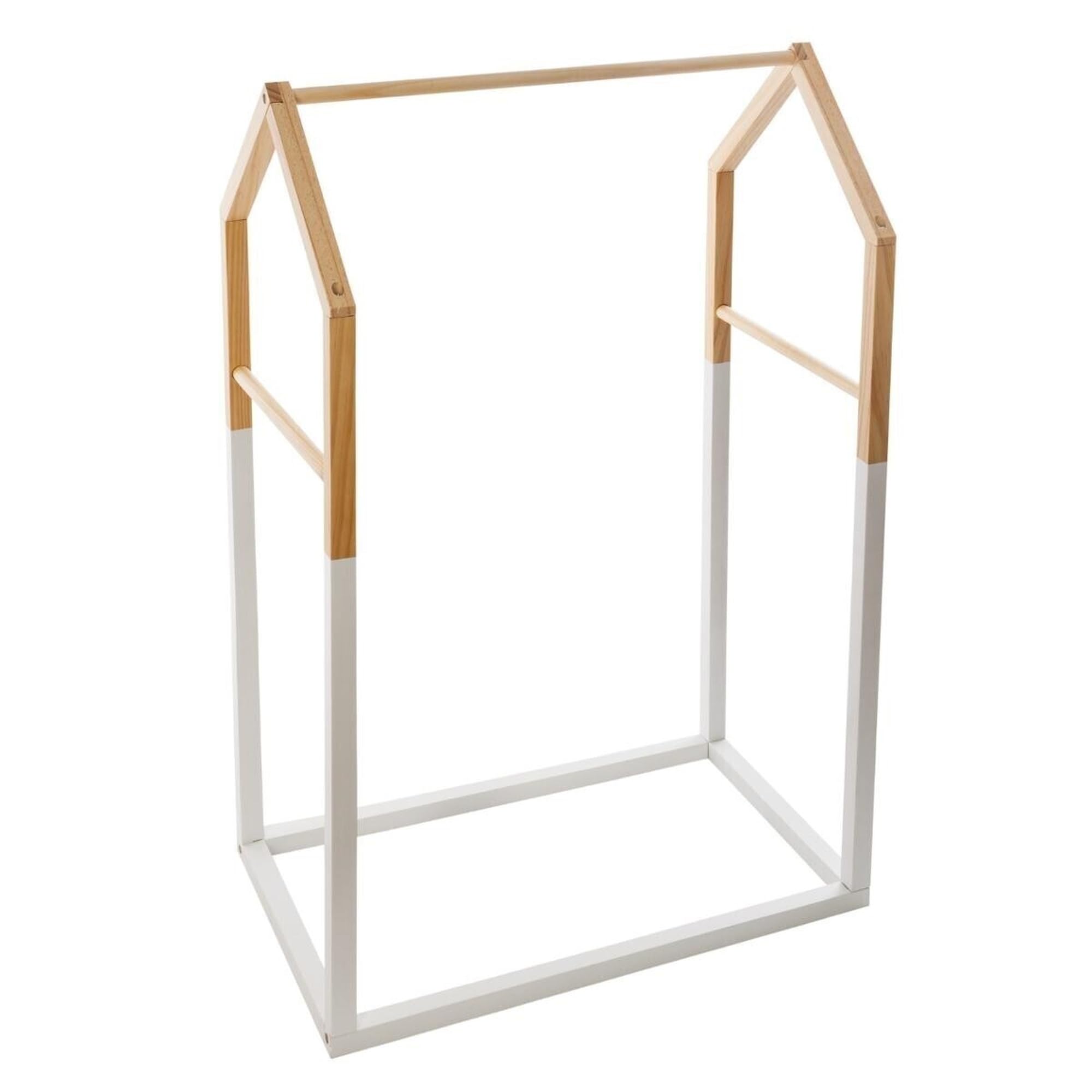 Perchero Infantil estilo casita, Madera, natural, L.60 x P.37 x H.99 cm