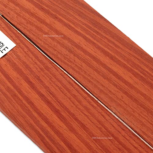Escalas de madera Padauk 5.0 x 1.5 x 0.25 pulgadas miniatura 2