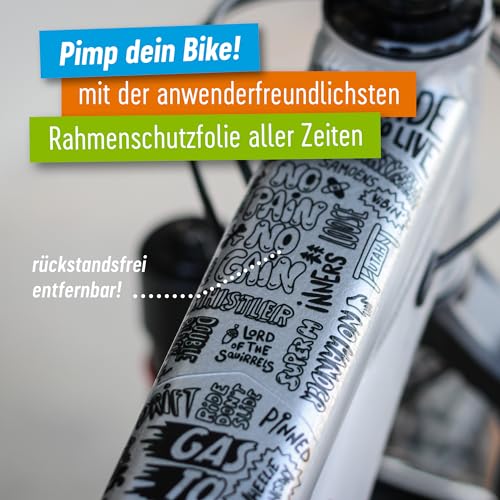 Fahrradschutzfolie Riesel Design Tape 3000 für Unisex-Rahmen