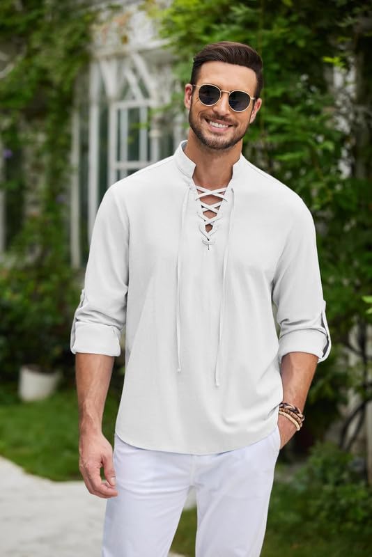 Image of FINIVO Fashion Men's Solid Regular Fit Dori Kurta