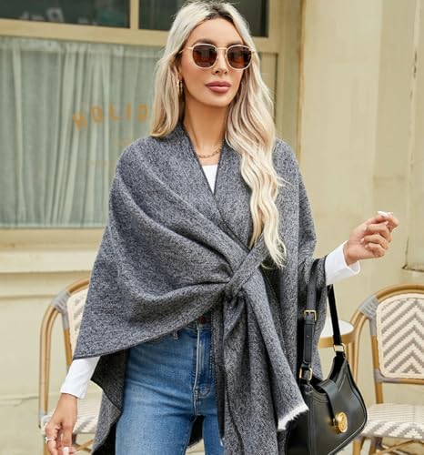 Shawl Wraps for Women Pashmina Shawls and Wraps Open Front Poncho Cape Cashmere Winter Cardigan Travel Shawl Wraps 20243