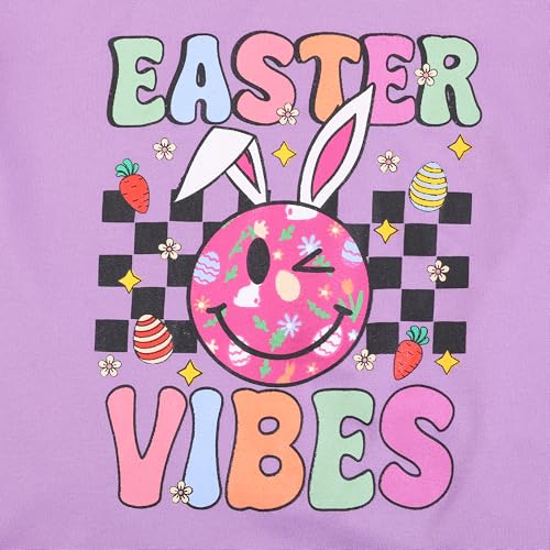 Image of Easter Toddler Girls T-Shirts Bunny Short Sleeve Shirts Kids T Shirts Cotton Girls Summer Tops T-Shirts 3-8Y