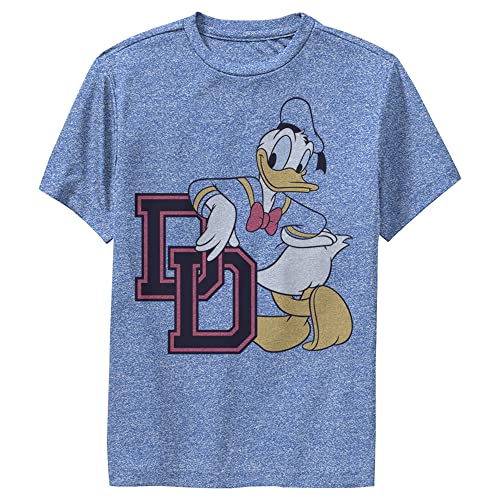 T-shirt performance Disney Donald Duck vêtement sport garçon bleu chiné XL