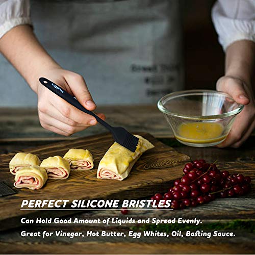 image for WALFOS Premium Silicone Basting Pastry Brush - High Heat Resistant Non