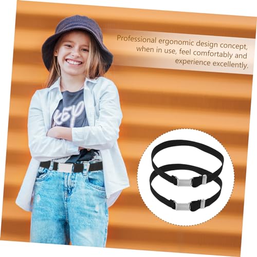 BESTYASH 2pcs Boys Girls Elastic Belt Adjustable Waistband Pants for Boys and Girls Comfortable Stretchy Design2