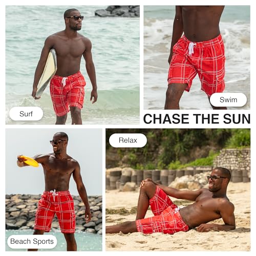 Image of Kanu Surf Men's Flex Plaid Swimtrunk