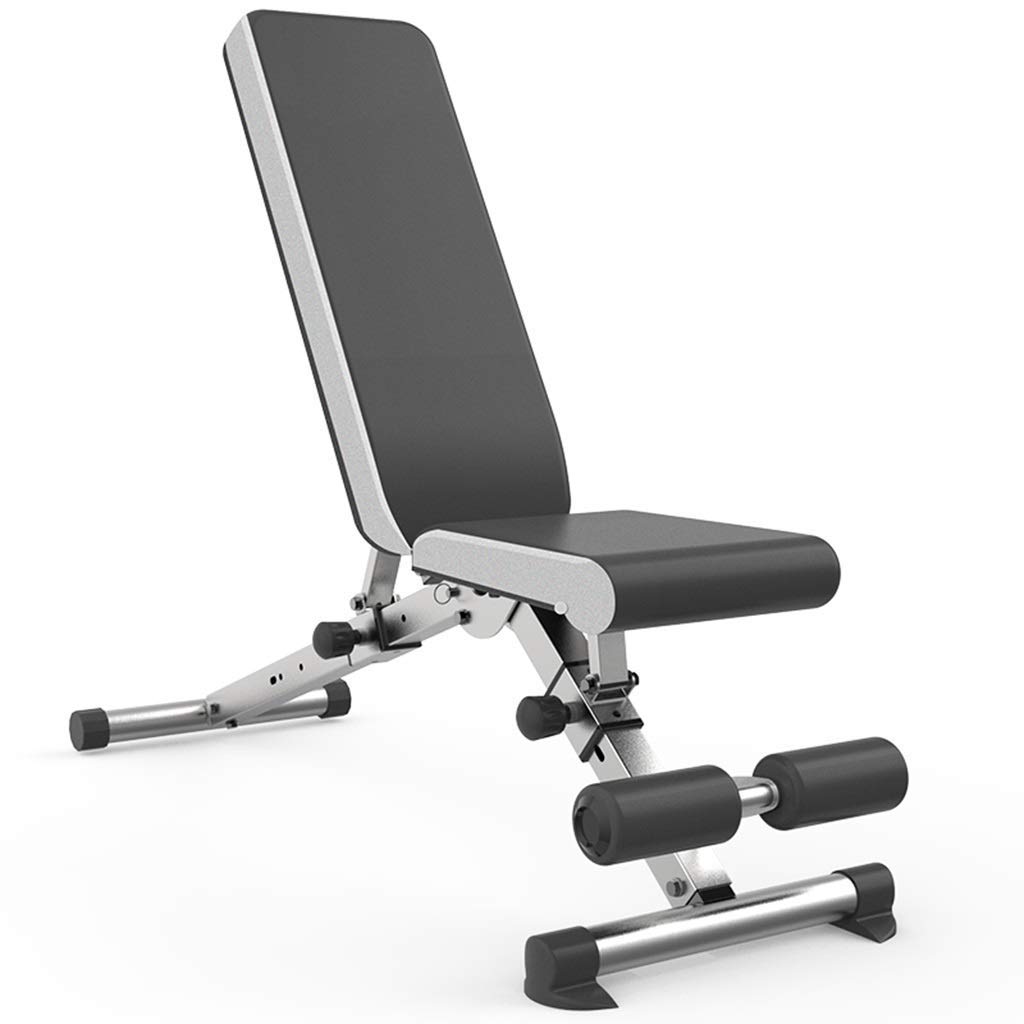 AYCDL Adjustable Benches Dumbbell Bench Fitness Chair Abdominal Plate Dumbbell Weight Bench Multifunctional Bench Press Dumbbell Bench,Black-132 * 113 * 46cm,Gray-132 * 113 * 46cm