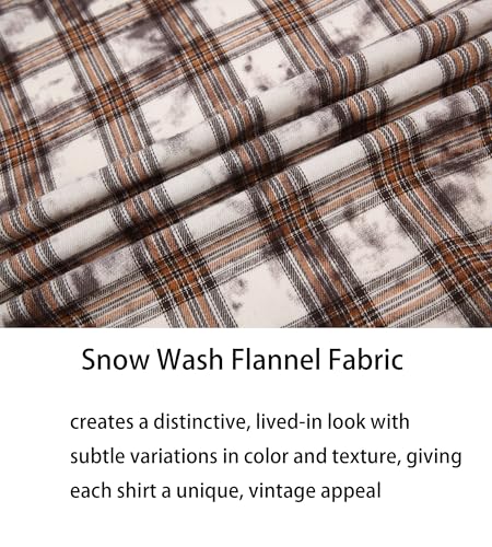Alex Vando Mens Button Down Shirts Regular Fit Long Sleeve Casual Plaid Flannel Shirt