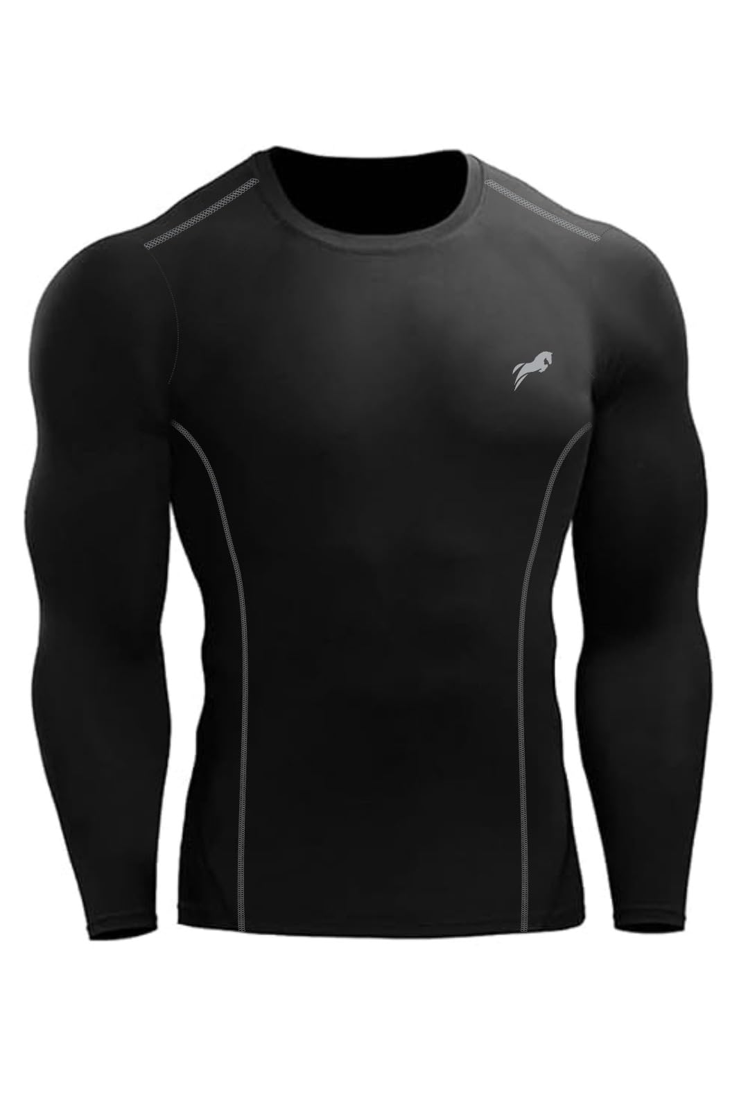 just rider Full Sleeve Compression T-Shirt - Athletic Base Layer Tights for Fitness-picture-25