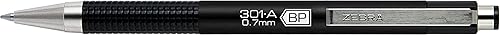 Zebra 301A, pluma retráctil, 0.7 mm, cartucho surtido, tinta color negro, 2 unidades (27502), Variados