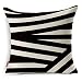 Kingla Home Cotton Linen Decorative Throw Pillows Covers for Sofa 18 X 18 Inch Zippered Cushion Covers Geometric Patterns Pillowcases