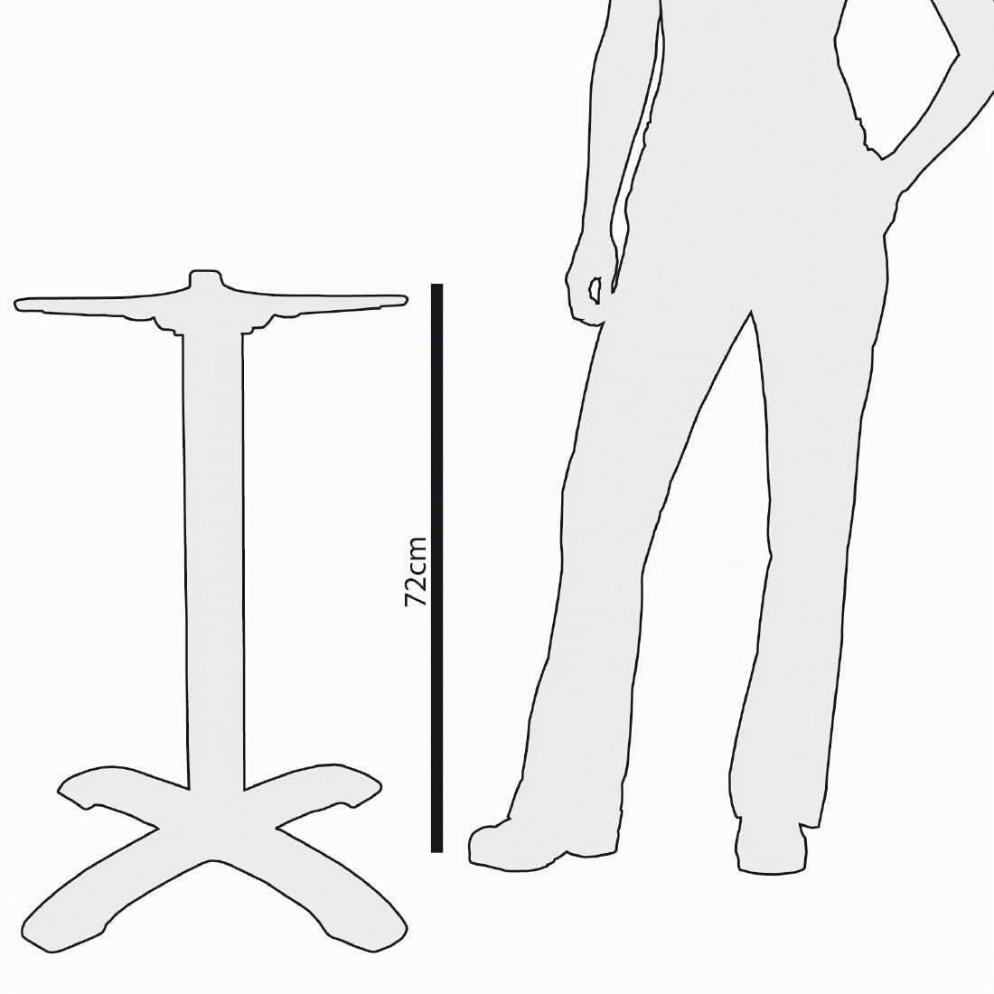 Bolero Pied de table Bolero en fonte, Noir, 720(H) x 610(Ø)mm, En fonte, CE154
