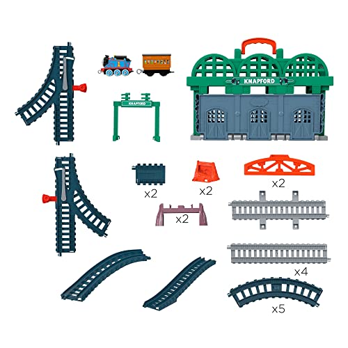 Fisher-Price Thomas & Friends Knapford Station Train Set track with 2 in 1 playset and storage case for preschoolers 3+ - Image 5