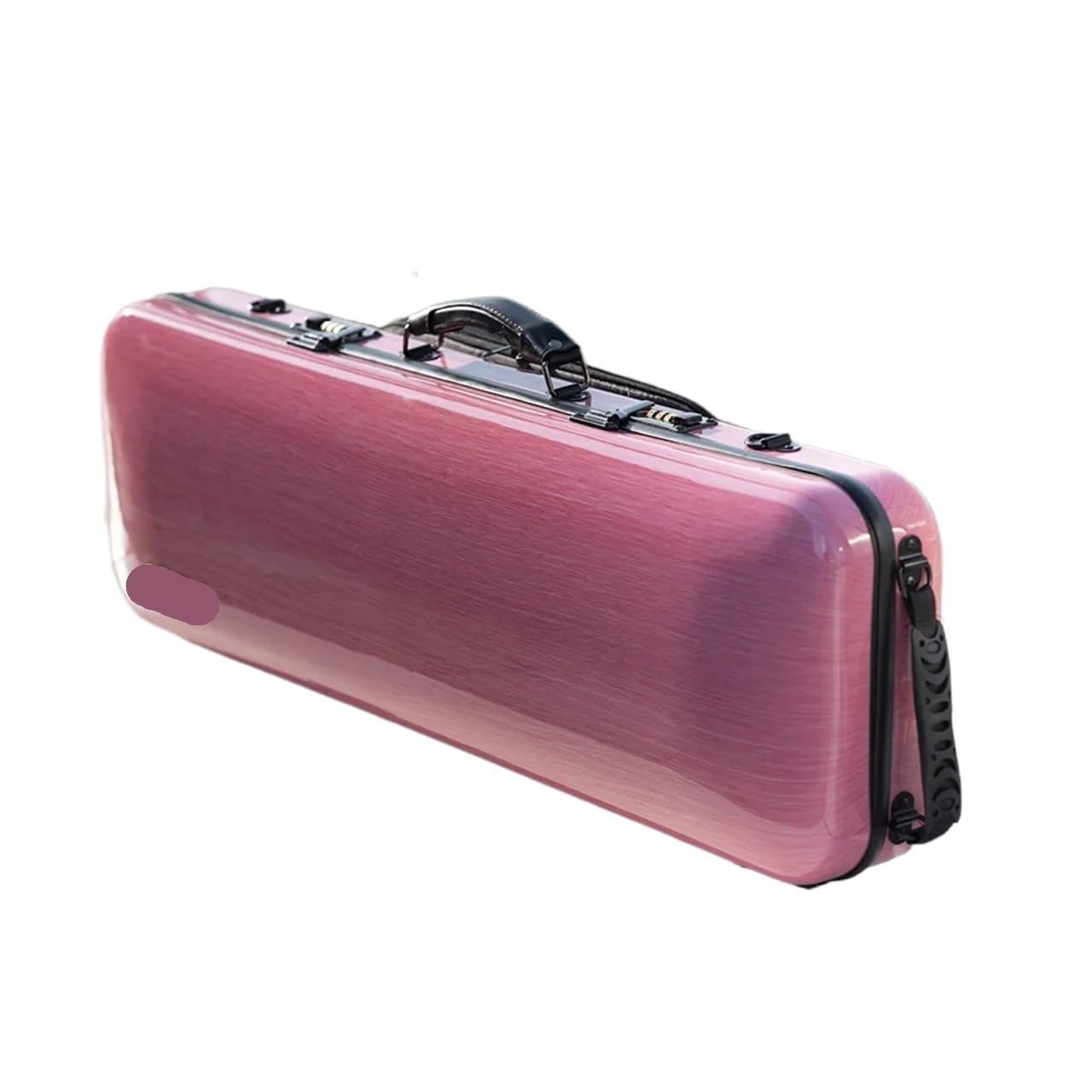 Geigenkoffer aus Kohlefaser, 4/4-Größe, Mehrfarbig, erhältlich mit Notentasche, Codeschloss, wasserdicht, leicht Zur Aufbewahrung Von Geigen(Pink)