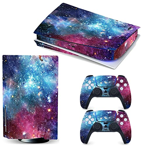 PS5 Console Skin and Controller Skin Set – Playstation 5 Vinyl Sticker Decal Cover, (Disk Edition)