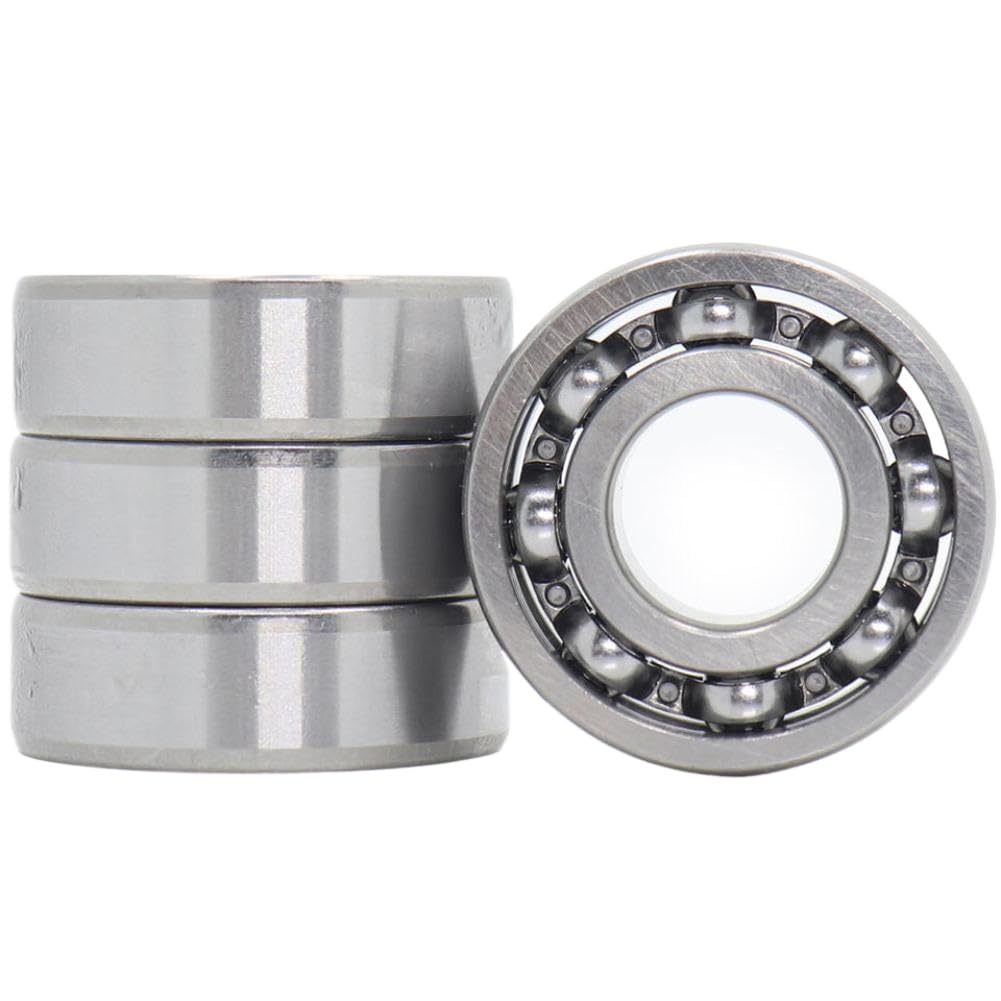 6202 Rodamiento De Bolas 15x35x11 Mm ABEC-3 P6 4PCS Compatible Con Cigüeñal De Motor De Motocicleta 6202 ABIERTO Sin Grasa
