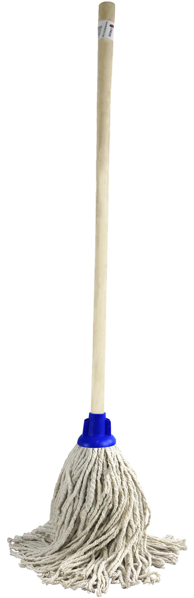 Mop with Wooden Handle 120cm Long 100% Cotton Mop Set of 2 Mop Heads Super Absorbent (Blue Super Jumbo Mop PY20)