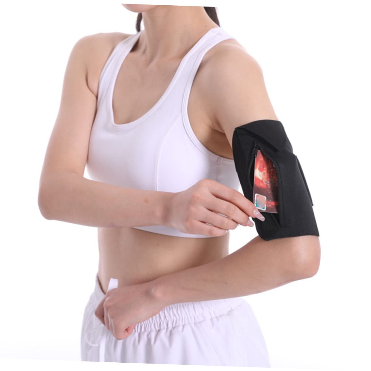 Uonlytech 4pezzi Da Braccio Multifunzione Per Smartphone e Leggero Per Sport e Attività Outdoor Corsa Jogging e Fitness