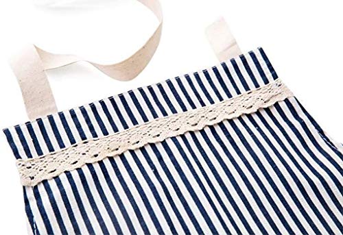Image of KPNG Cotton Linen Cooking Apron Adjustable Kitchen Apron Soft Chef Apron with Pocket for Women and Men