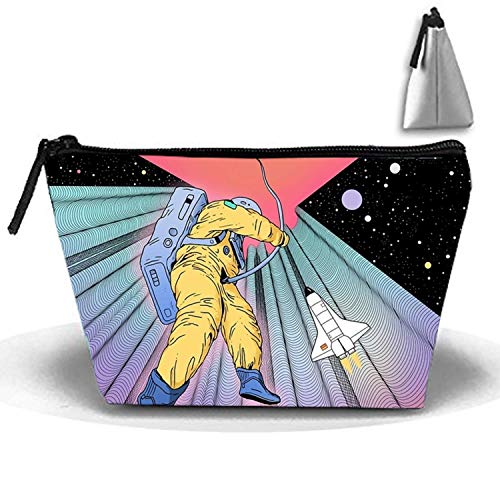 Preisvergleich Produktbild Die Astronauten fliegen langlebig wasserdichte trapezförmige Reise-Make-up-Tasche