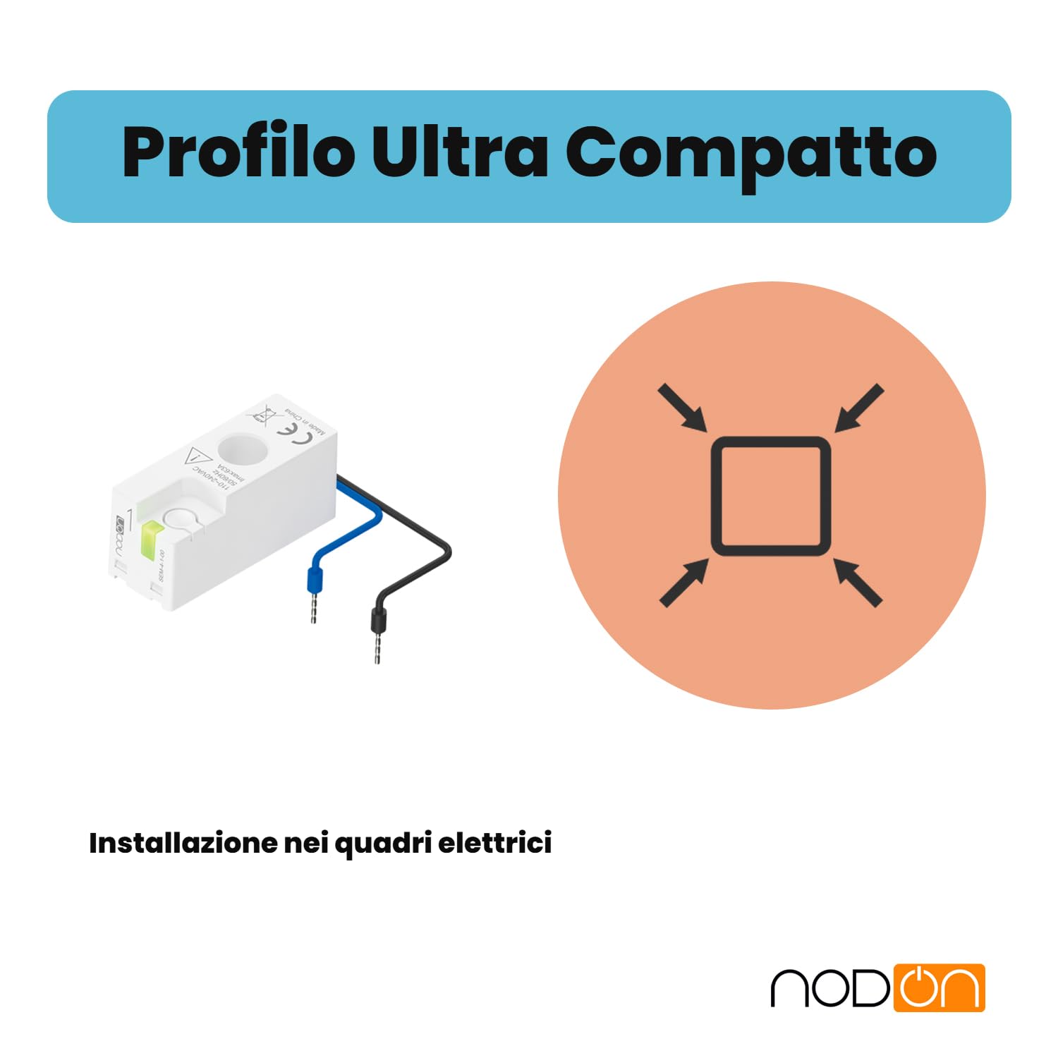 NodOn - Contatore intelligente Zigbee 3.0 - Monitoraggio del consumo e della produzione di energia elettrica - Compatibile con sistemi domotici quali Home Assistant, Jeedom, Zigbee2MQTT e ZHA