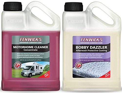 Fenwicks Motor Home Cleaner & Bobby Dazzler Twin Pack (Both 1 Litre Bottles)