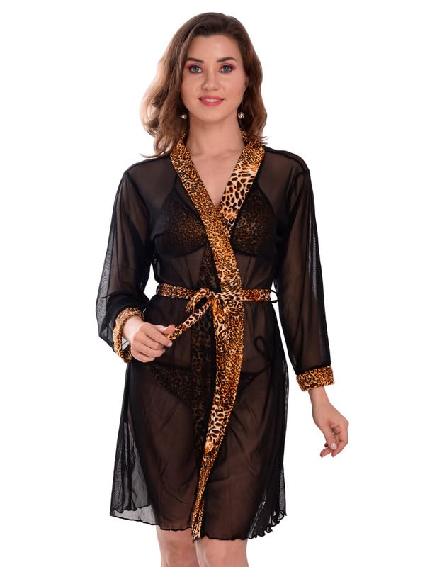 Image of Women Satin Lace Solid Print Babydoll Lingerie Honeymoon Nighty.