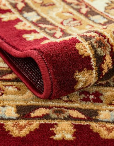 Alfombra corredor rojo 3 x 19.8 pies Rugs.com miniatura 6