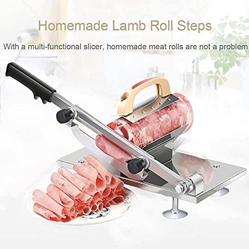 FCPLLTR Nahrungsmittel Slicer-gekochter Fleischschneider, Fleischschneider für den Heimgebrauch, Legierungsklinge, nicht… – Bild 3