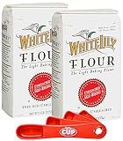 White Lily Non-GMO Aluminum-Free Unbleached Self Rising Flour 5 lb Bag (Pack of 2) By The Cup Swivel...