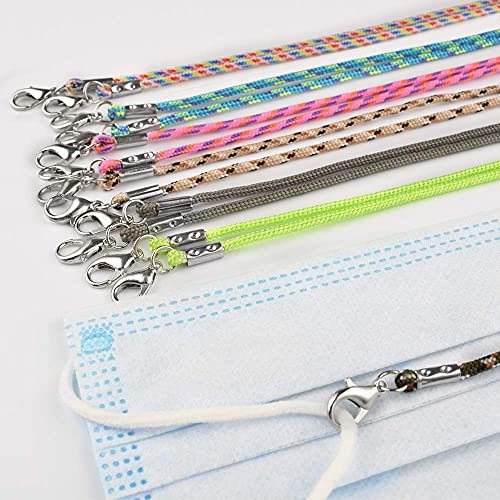 7 peças de alças de óculos de alta qualidade, cordões circulares, antiderrapantes, cordões, esportes