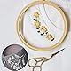 LAMXD 4 Größen runder Stickrahmen Set,kreuzstich ring,bambus stickrahmen,Bambus Kreis Kreuzstich Hoop Ringe für DIY Handwerk Nähen