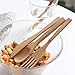 Lawei 3 Pack Bamboo Travel Utensils Set - Reusable Bamboo Utensils Set with Case Flatware Set Forks Knives Chopsticks Spoons Straws Brushes for Camping Travel Picnic Office School