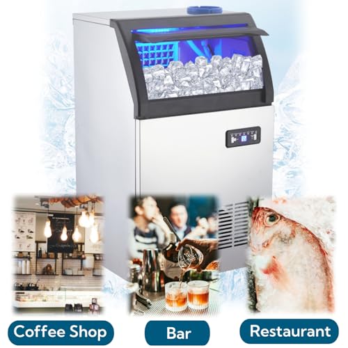 Máquina de Hielo Comercial GAOMON 100 Lbs/24H Acero Inoxidable miniatura 5