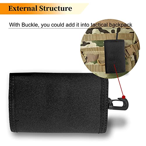 Tactical Wallet Coin Pouch, Small Coin Purse for Men, Cash Change Wallet Key Pouch Holder, EDC Pouch Case with Buckle.3