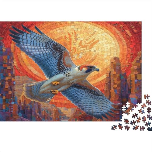 Halcón peregrino Puzzle 1000 Piezas, Rompecabezas para Adultos, Rompecabezas Imposable, Rompecabezas Juego De Habilidad para Toda La Familia, Rompecabezas para Adultos, Rompecabezas 1000pcs (75x50cm)