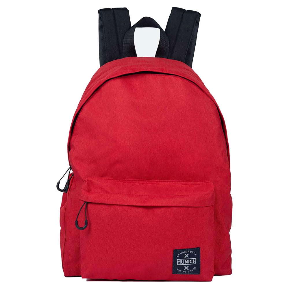 Mochilas Unisex niños MUNICH Basics Backpack BTS C/Red grandes para organizar carpetas 6