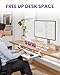 Zontera Ergonomic Mouse & Keyboard Tray Under Desk, Pull Out with Adjustable C-clamp, 20 (25.9 Including Clamps) x 11.8 Inch Slide Out Computer Keyboard Drawer Mouse Tray for Typing, White