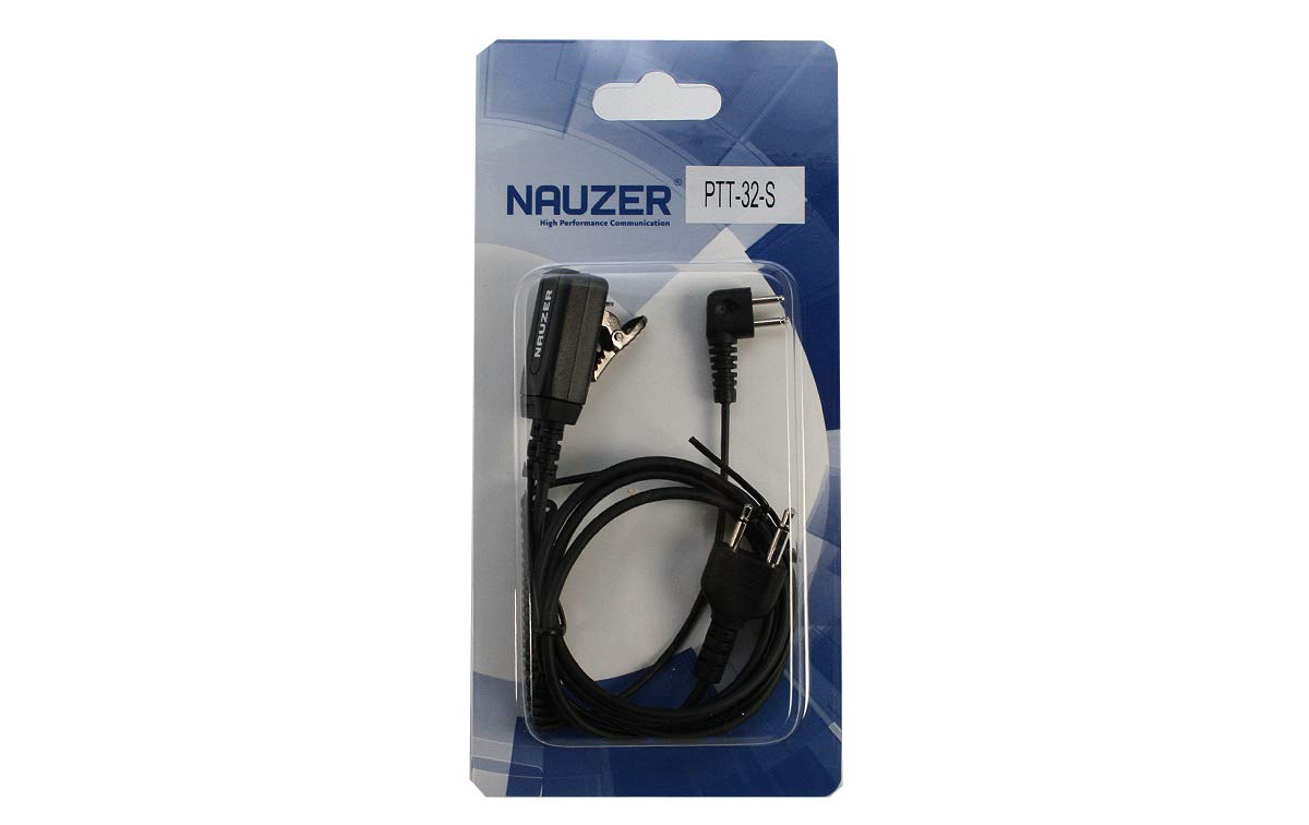 NAUZER PTT-32 S Câble avec Micro PTT Le Casque de Chasse Compatible avec SPORTTAC (PTT32-S Compatible avec Midland)