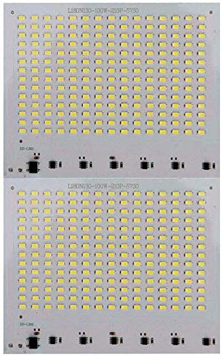 Image of ERH India 210 SMD LED 100W Aluminium Plate Base Board for Flood Light, White - Pack of 2
