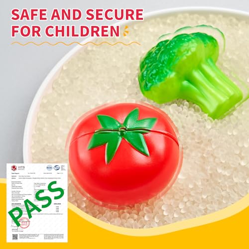 Comirth Spielen Sie Lebensmittel-Sets für Kinder Küche-80PC Pretend Lebensmittel mit 2 Kinder Picknick-Korb, Spielzeug Lebensmittel mit Pizza Spielzeug, Kunststoff Lebensmittel Schneiden Spielzeug