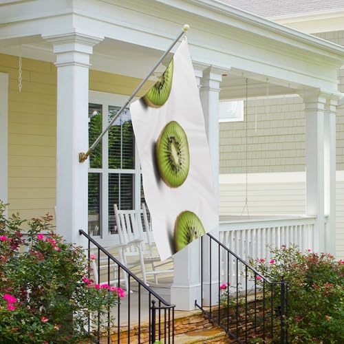 Drapeau extérieur vert kiwi bannière panneau de cour et de chambre
