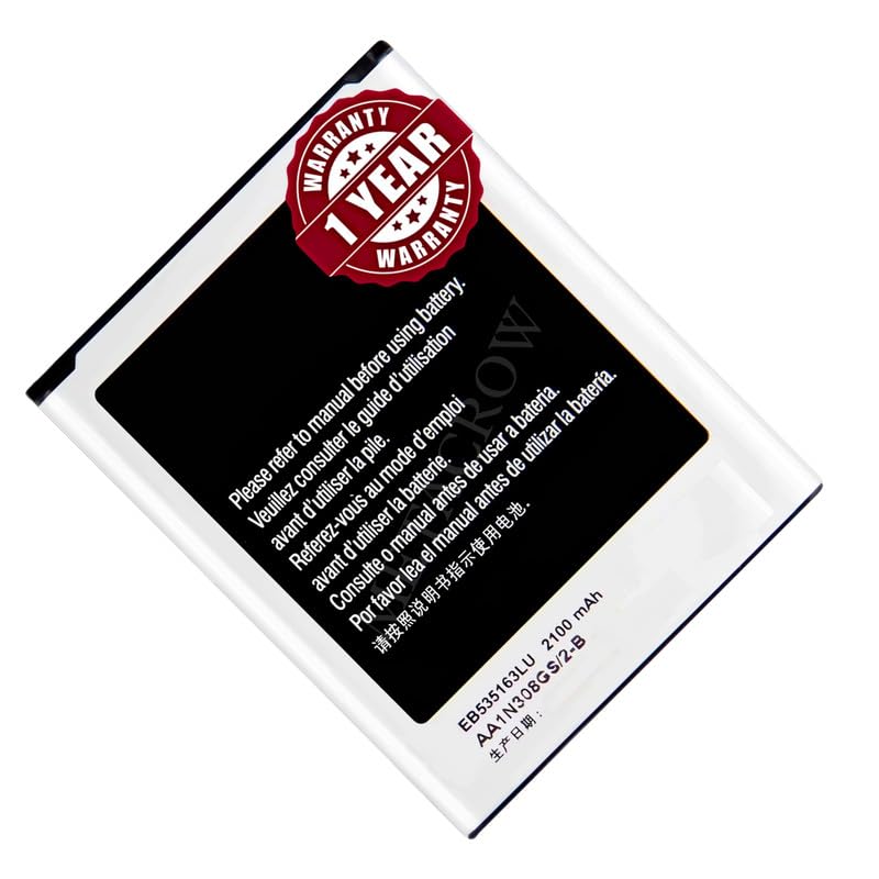 Image of Original EB535163LU Battery Compatible for Samsung Galaxy Grand | Grand Duos | Grand Neo I9060 I9080 I9082 - (2100mAh) - 1 Year Warranty JK1