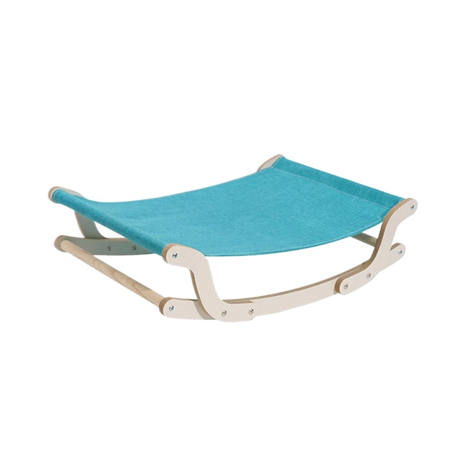 Berceau roulant pour chat en bois noble : chaise à bascule et lit hamac chic