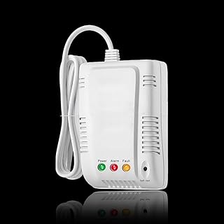 Household Combustible Gas Detector, JT-KBI5 RV Methane Gas Leak Detectors with Visible and Audible Alarm, Plug and Play with Advanced Chip Technology