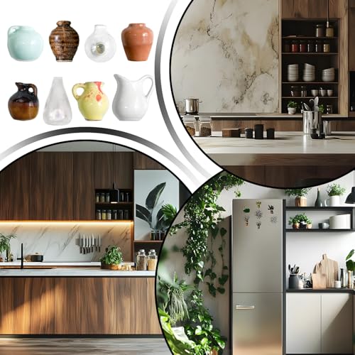 Mini aimant de vase et pot magnétique 3D décoratif pour cuisine